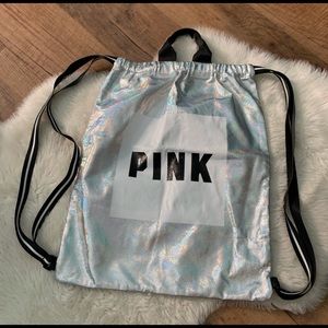 PINK draw string gym bag 😍